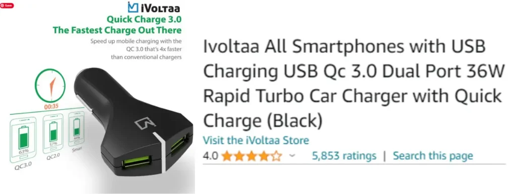 Best Mobile Car Charger under 500