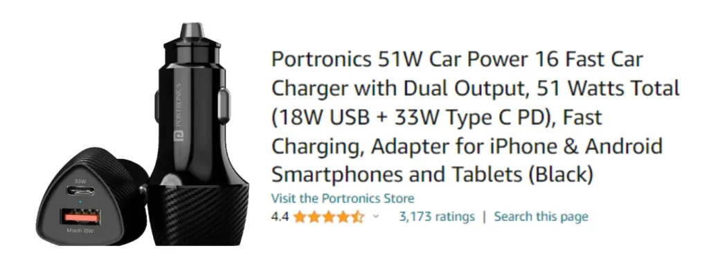 best mobile car charger under 1000