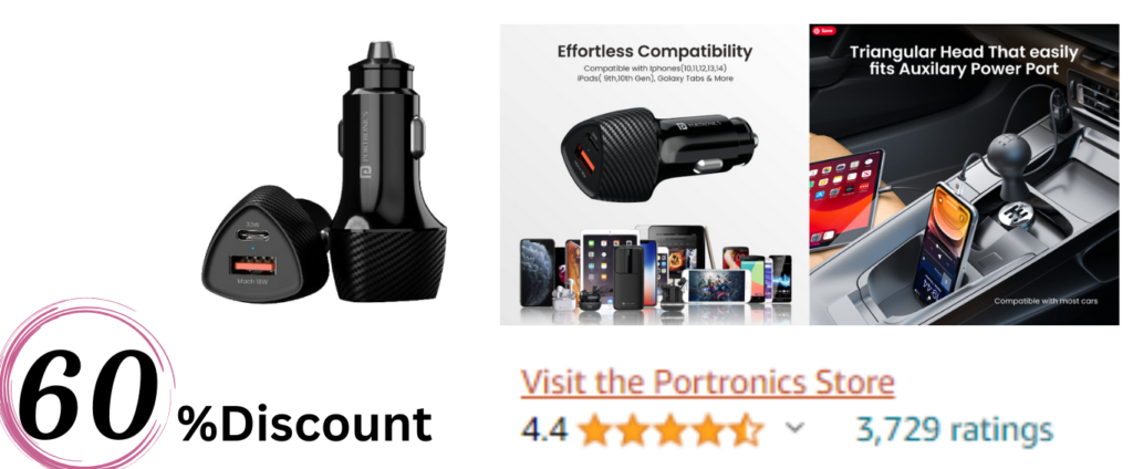 Portronics Car Charger